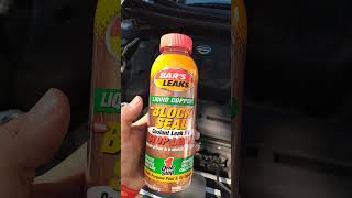 Head Gasket fix for 1349 Bars leaks Block Seal Liquid Copper it works perfect wow👍 [upl. by Aleemaj]