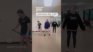 Ringette Tips and Tricks Goalie Ring Flare [upl. by Aidnic]