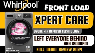 Newly Whirlpool 9Kg front load washing machine Review 2024  Whirlpool Xpert care 9Kg demo 2024 [upl. by Ayhtnic139]