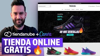 Tutorial Tienda Online 100 gratis  Tiendanube y Canva 😎 [upl. by Sirenay]