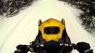 First ride on the new Ski Doo Renegade Backcountry 800R ETEC Taking it easy and breaking it in [upl. by Forward]