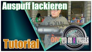 ✨ AUSPUFF LACKIEREN  Tutorial  Werkstattvideo [upl. by Mohandas971]