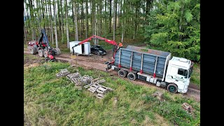 🌲Komatsu 951 Bändermontage amp Bändertransport • Forstbetrieb Stöppler • Forestmachine • Logger🌲 [upl. by Meda820]