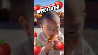 💚AhBu Cute Baby Mukbang💚 Bebek takes his apple fritters seriously viralbaby toddlermoments [upl. by Esch]