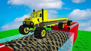 BIG CARS vs High Ramps in Teardown  MrWrecker [upl. by Pahl]