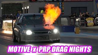 Motive x PRP Drag Night at Sydney Dragway  Testing Nissan Z driving R8 and 8second Hondas [upl. by Seluj]