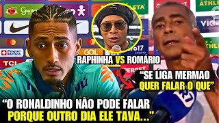 🚨 EITA RAPHINHA RESPONDE RONALDINHO e ROMÁRIO ENTRA NO MEIO DA TRETA [upl. by Letsyrc704]