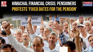 Himachal Pradesh Crisis HRTC Pensioners Protests Demand Fixed Pension Dates For 8500 Affected [upl. by Nod]