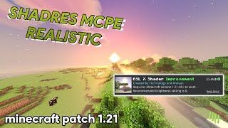 SHADERS MCPE 121 REALISTIS  bsl × shaders 121 minecraft patch [upl. by Jena]