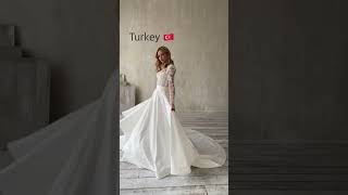 Wedding dresses in different countries 2024weddingtrends weddingdress wedding [upl. by Jobey]