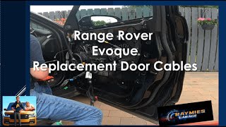 Range Rover Evoque Door Cable Change [upl. by Ahsea]