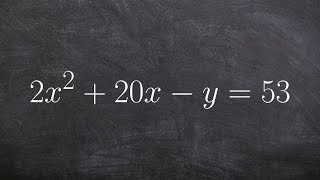 Completing the square to identify the vertex focus and directrix of a parabola in conic [upl. by Kathe]