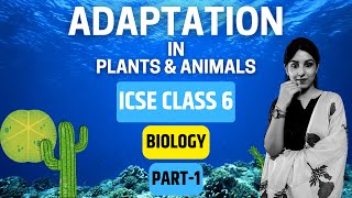 Adaptation in Plants amp Animals  ICSE CLASS 6 BIOLOGY  PART1 [upl. by Nicram]