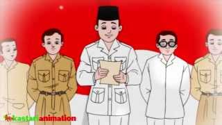 HARI MERDEKA HD  Lagu Anak Indonesia  Kastari Animation Official [upl. by Ahsimal]