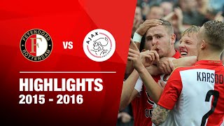 Highlights  Feyenoord  Ajax  Eredivisie 20152016 [upl. by Birchard]