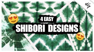 DIY Färbetechniken  How to Dye Fabric  SHIBORI DESIGNS [upl. by Fedirko]