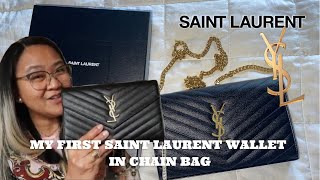 CASSANDRE SAINT LAURENT MATELASSÉ CHAIN WALLET UNBOXING  Team Hakansson Official [upl. by Soiritos]