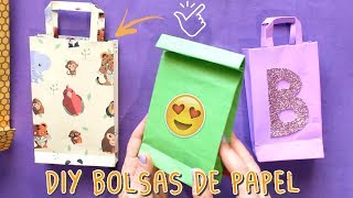 COMO HACER UNA BOLSA DE PAPEL para regalo souvenirs o sorpresas 😄🛍 [upl. by Herrah]