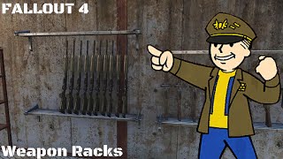 Fallout 4 Armory How to Make Weapon Racks PS4 Xbox PC [upl. by Messere631]