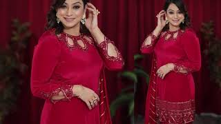 Girl in Red SatinSilk Dance with Punjabi Song [upl. by Alyahsat950]