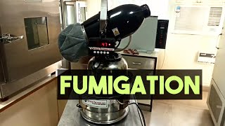 Fumigation Process in Hindi  Fogger Machine  Fumigation in Laboratory [upl. by Nodnal]