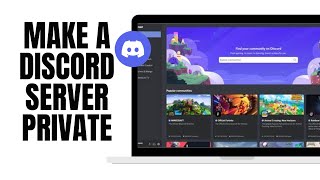 How To Make a Discord Server Private [upl. by Annaitat]