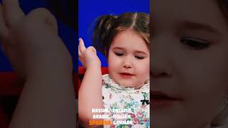 Little girl speak 7 languages 🤯🤯 shorts ytshorts littlebigshots australia [upl. by Suirada]