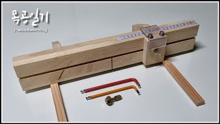 mini precision crosscut sled jig for table saws woodworking [upl. by Maynord998]