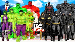 TEAM HULK VS TEAM BATMAN  EPIC SUPERHEROES WAR [upl. by Ennazus662]