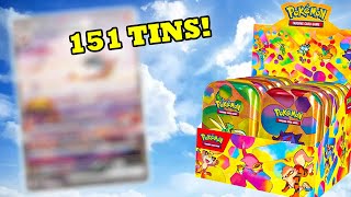 151 MINI TINS HEBBEN INSANE PULLS [upl. by Ellivro646]