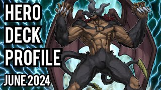 TOP 4 HERO Deck Profile JUNE 2024 [upl. by Eelrac]