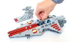 How to build a Mini LEGO Venator Republic Cruiser MOC with Interior [upl. by Anerda338]