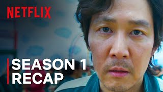 Squid Game Season 1 Full Story Recap  Netflix [upl. by Oshinski540]