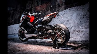 ⭐️⭐️ Yamaha TMax 530 2018 Performance by Lobomotive  CustomBike Review [upl. by Adaran942]