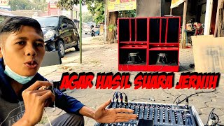 CARA MUDAH SETTING MIXER EQUALIZER CROSOVER DAN POWER [upl. by Herald]