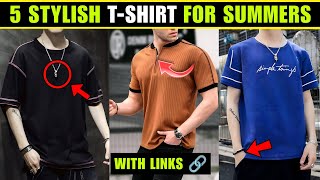 🔥5 Stylish TShirt For Summers  Affordable TShirt Every Men Must Have  Fashionable uv [upl. by Haran]