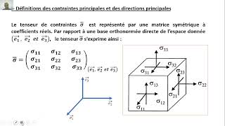 CONTRAINTES PRINCIPALES  Cours et exemples dapplication [upl. by Lomax]