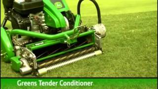 John Deere 180 E and 220 E Walkbehind greens mowers [upl. by Nawad636]