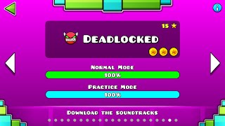 Geometry Dash – “Deadlocked” 100 Complete All Coins  GuitarHeroStyles [upl. by Ilatan]