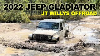 Jeep Gladiator 2022 JT Willys MUD Splashing First Time Off Road [upl. by Zachery]