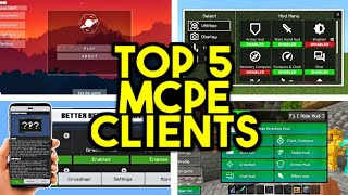 Top 5 Clients For Minecraft Bedrock 120 FPS BOOST [upl. by Ggerk]