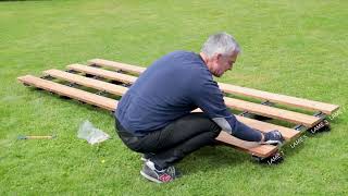 Installation facile de terrasse en bois sans vis  kit de fixation invisible  Histoire de parquet [upl. by Auoz]