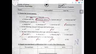 General Chemistry  Chem 101  Solved Practical Exams  Basic amp Final [upl. by Eadas]