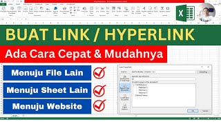 Cara Buat Link  Hyperlink di Excel dengan Cepat dan Mudah [upl. by Wistrup]