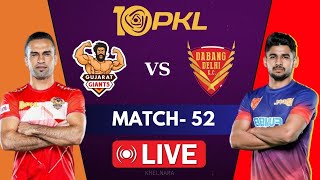 PKL Live  Pro Kabaddi Live  Gujarat Giants vs Dabang Delhi Live  kabaddi Live  PKL 10 [upl. by Lleznol]