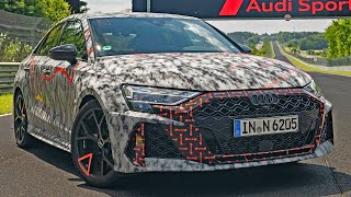 New Audi RS3 FACELIFT 2025 400HP  Lap Record on the NürburgringNordschleife [upl. by Pendleton461]