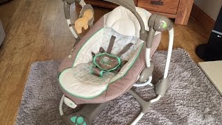 Ingenuity ConvertMe Baby Swing2Seat  Review 2015 [upl. by Tonry560]