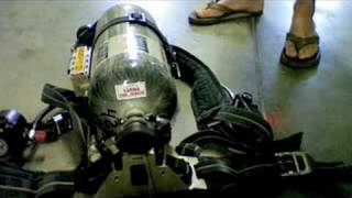 Scott 22 SCBA Airpack PASS Alarm Demonstration [upl. by Naltiak]