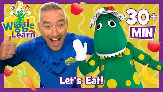 Wiggle and Learn 📚 Let’s Eat 🍴 Fun Songs About Food 🍎🍌🍕 The Wiggles [upl. by Virge]