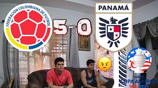 COLOMBIA 5 VS PANAMÁ 0 REACCIÓN PANAMEÑOCOPA AMÉRICA [upl. by Anchie]